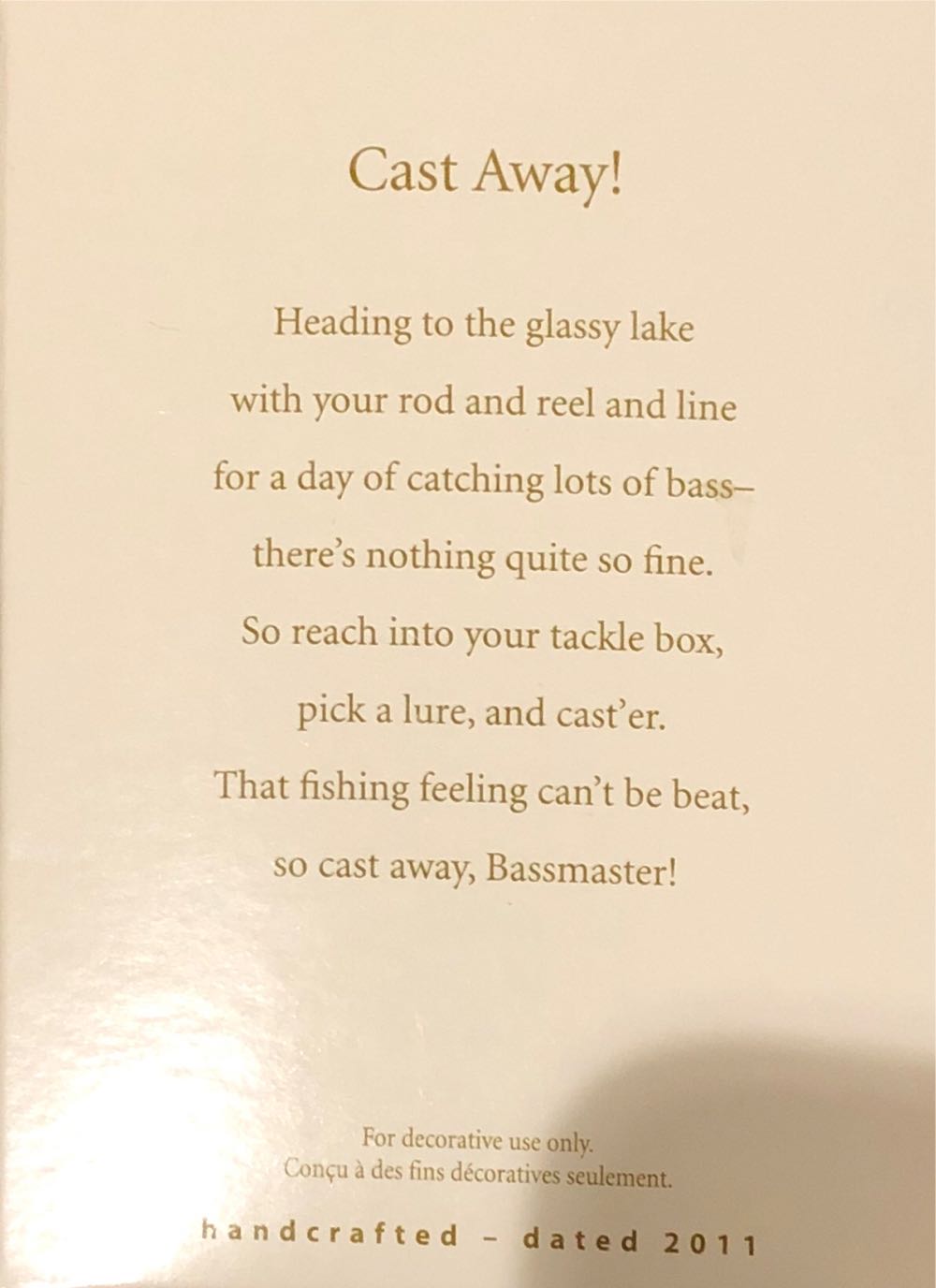 Cast Away! - Fishing (Fishing) ornament collectible [Barcode 795902200114] - Main Image 4