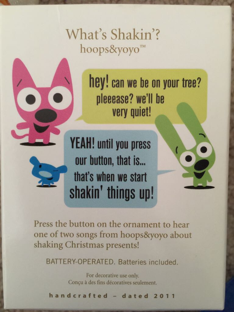 What’s Shakin’? - Hoops&yoyo (Hoops & Yoyo) ornament collectible [Barcode 795902200169] - Main Image 2