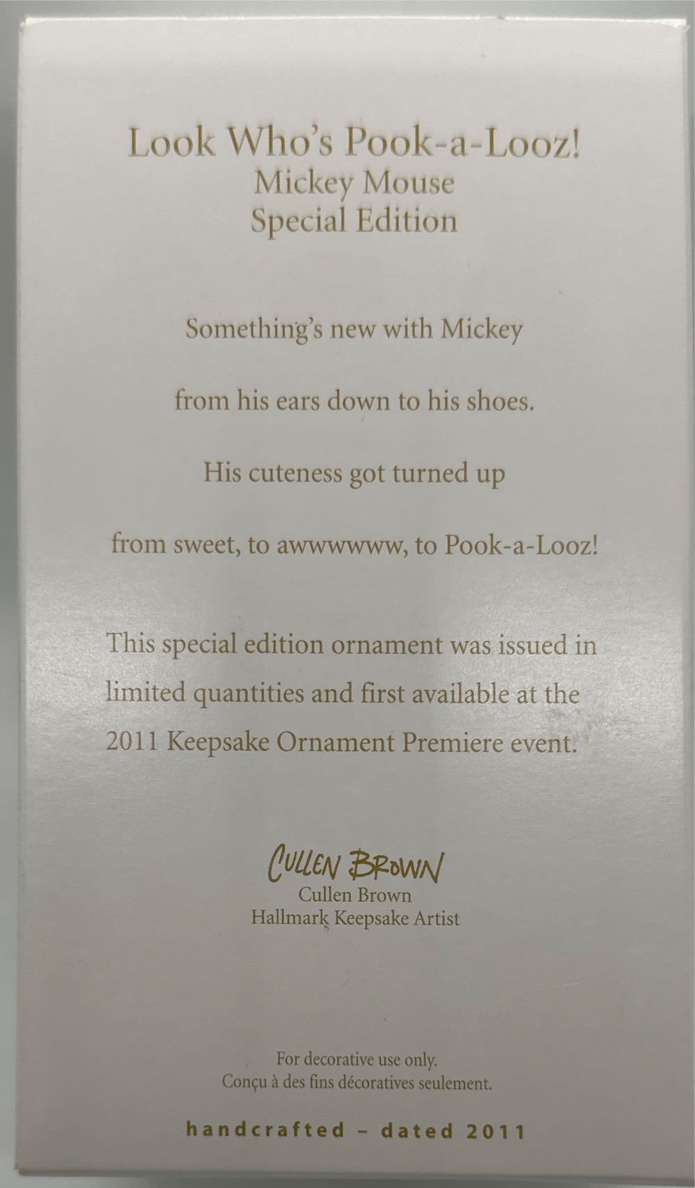 Look Who’s Pook-a-Looz - Mickey Mouse (Disney) ornament collectible [Barcode 795902202972] - Main Image 4