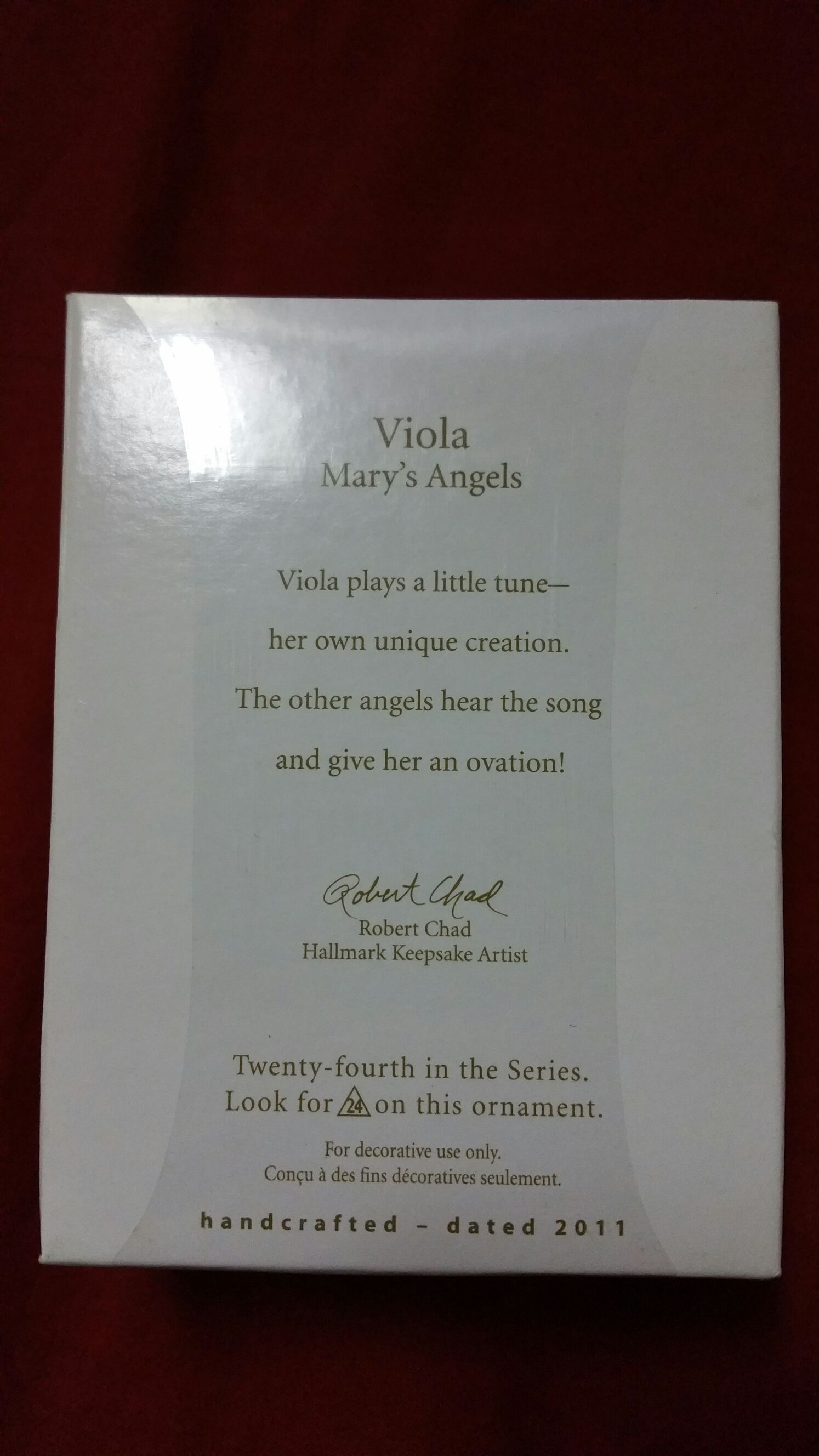 Mary’s Angels 24 - Viola - Mary’s Angels (Angel) ornament collectible [Barcode 795902203313] - Main Image 2