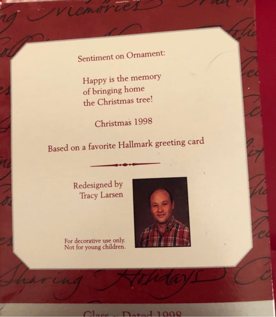 Memories Of Christmas  ornament collectible [Barcode 015012467154] - Main Image 2