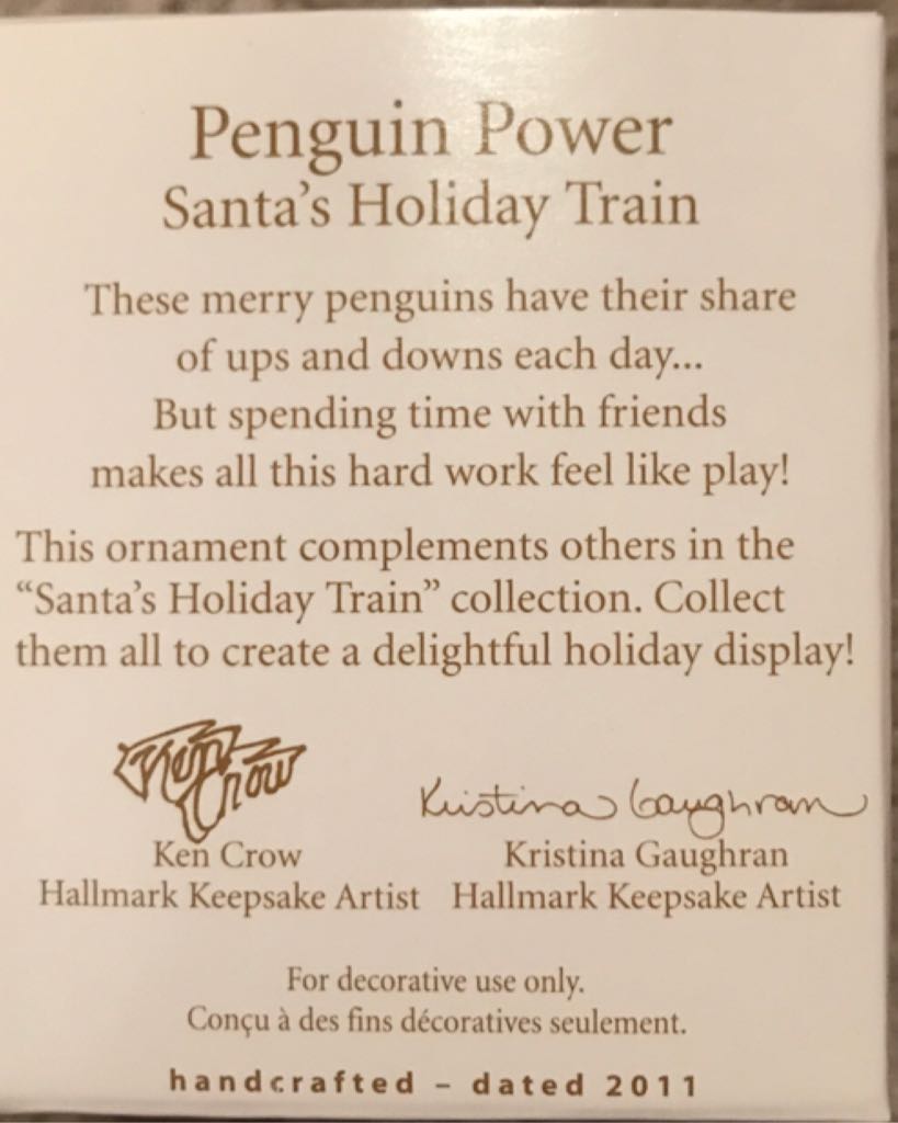 Penguin Power - Kris’s Penguins (Keepsake Miniature) ornament collectible [Barcode 795902204891] - Main Image 2