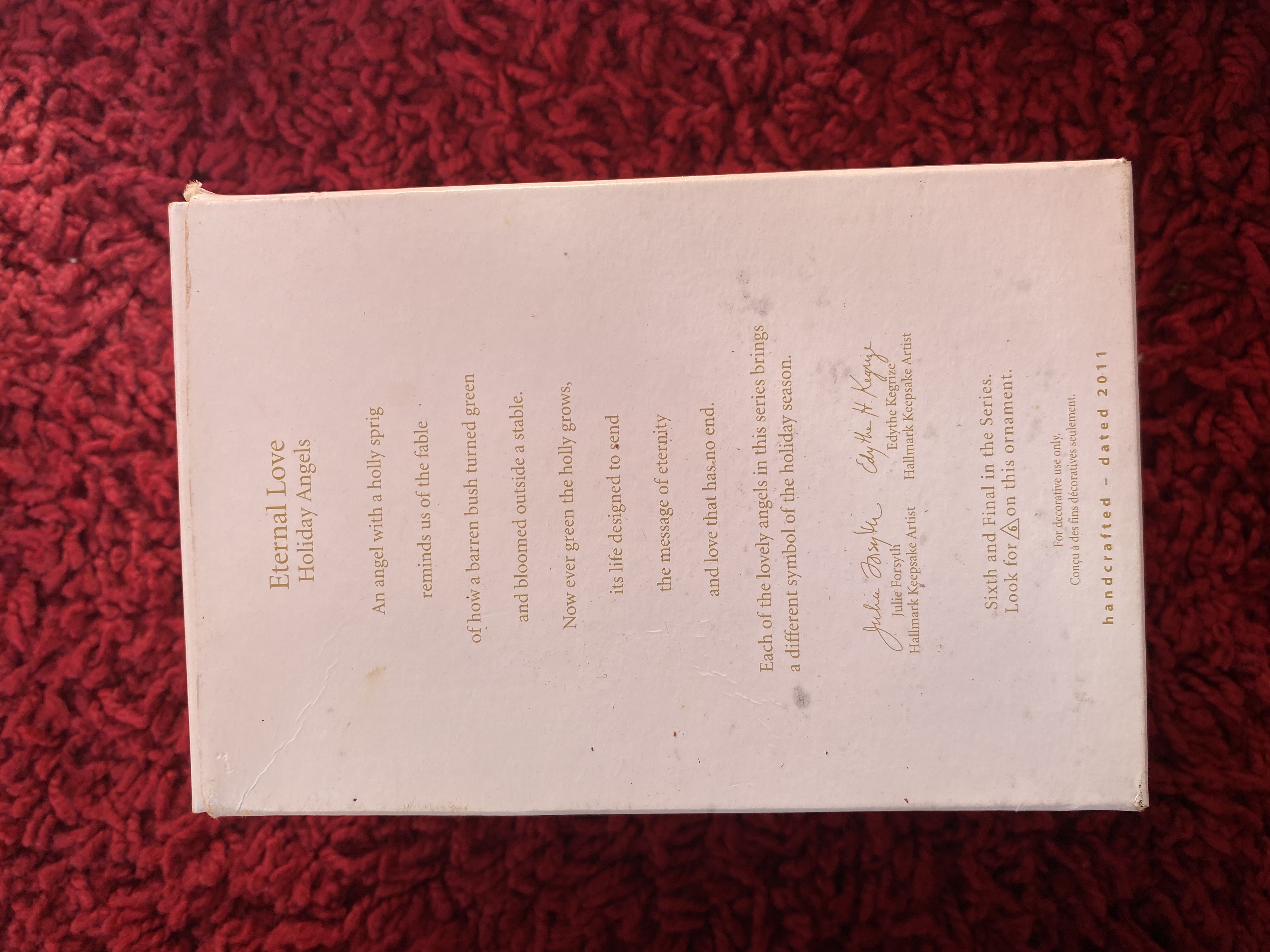 HA#6F Eternal Love - Holiday Angels (Angel) ornament collectible [Barcode 795902205522] - Main Image 2