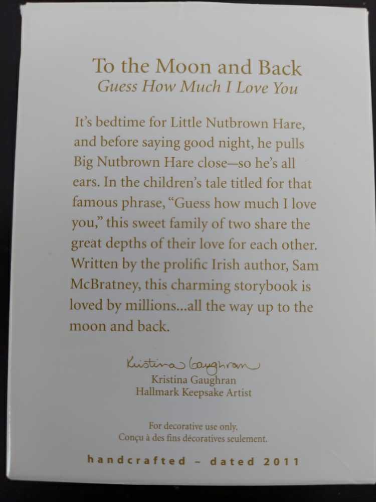 To The Moon And Back - Books (Guess How Much I Love You) ornament collectible [Barcode 795902212087] - Main Image 3