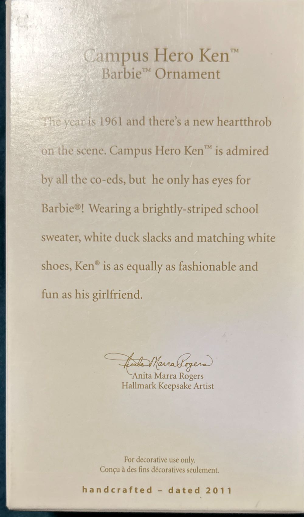 Barbie Campus Hero Ken - Barbie (Barbie) ornament collectible [Barcode 795902214395] - Main Image 2