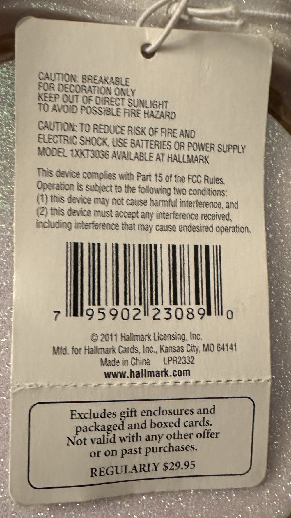 Dancing Lights Holiday House  (Magic Light And Sound) ornament collectible [Barcode 795902230890] - Main Image 4