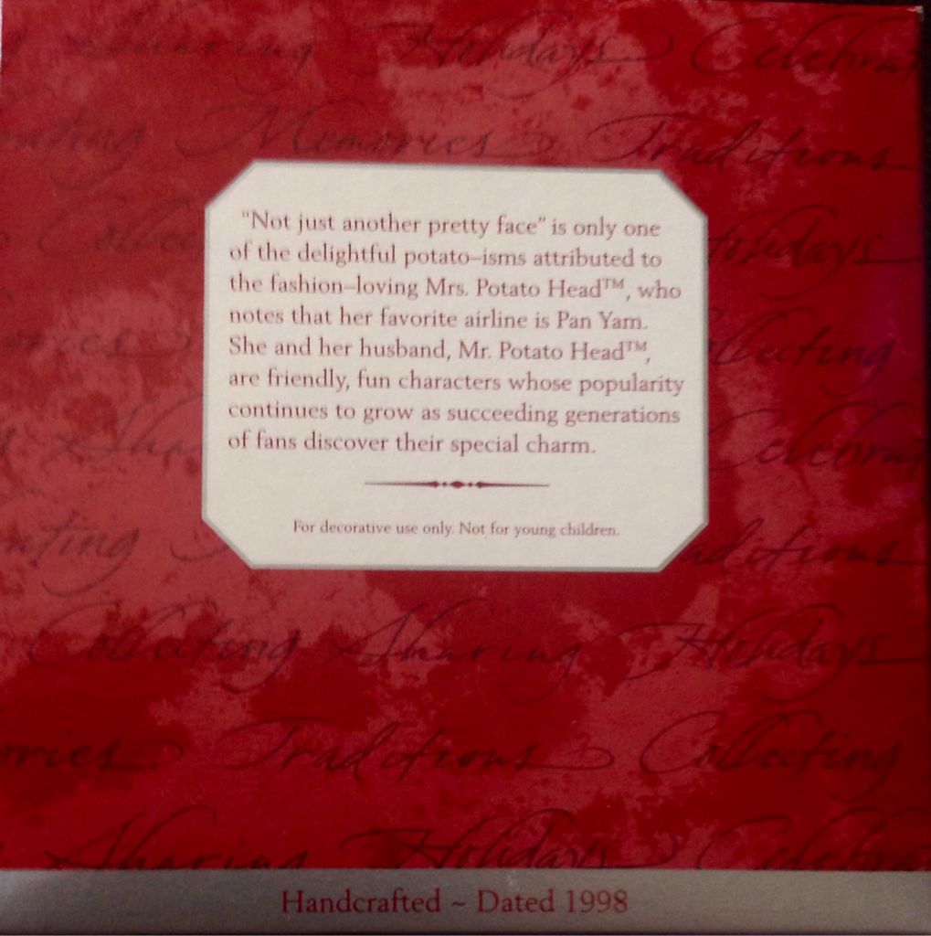 Mrs. Potato Head - Disney-Pixar Toy Story (Toys & Games) ornament collectible [Barcode 015012478235] - Main Image 2