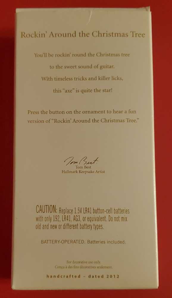 Guitar - Rockin’ Around The Christmas Tree - Guitars (Music) ornament collectible [Barcode 795902240479] - Main Image 2