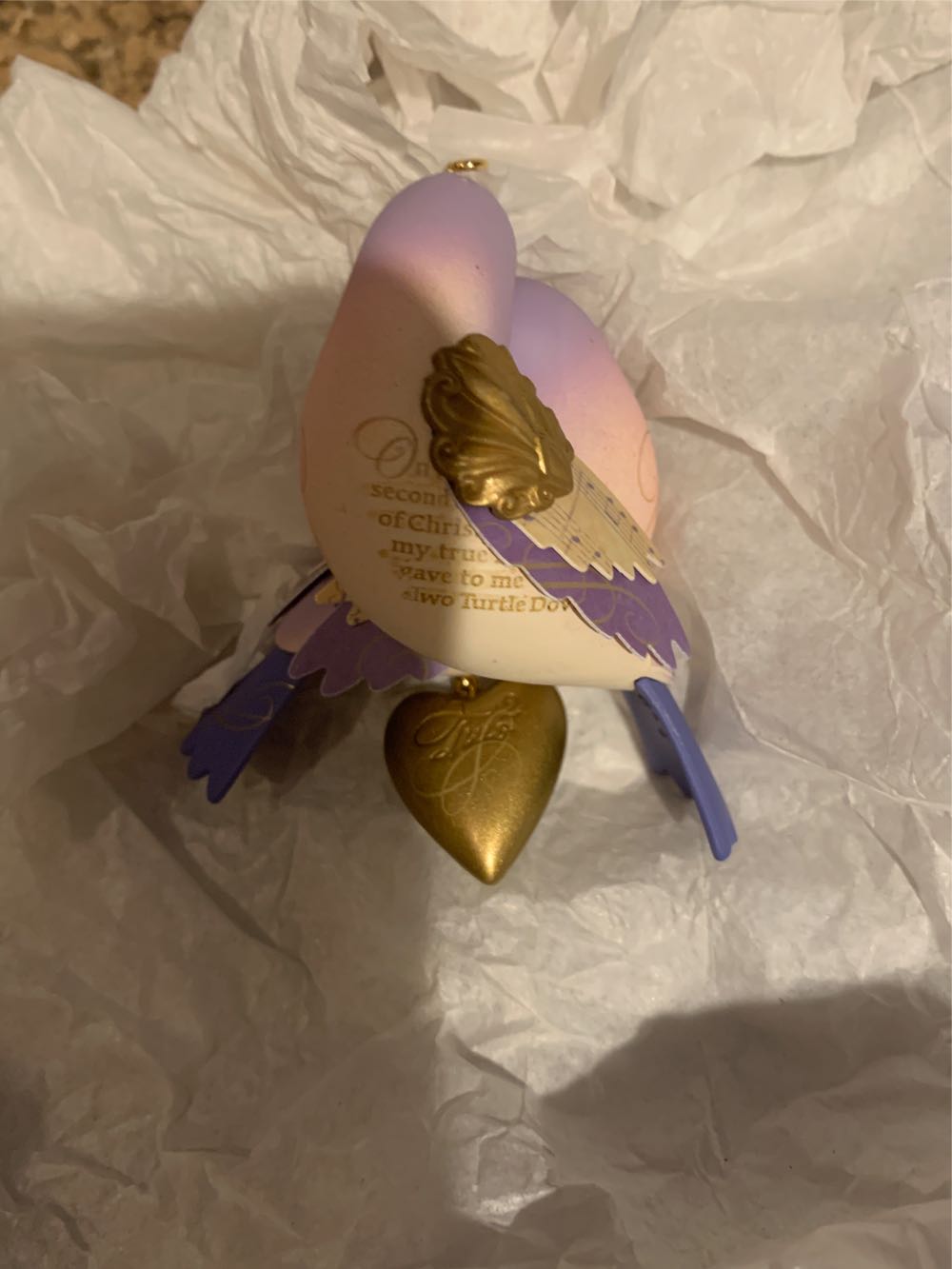 12 Days Of Christmas: #2/Two Turtle Doves - Twelve Days Of Christmas (12 Days Of Christmas) ornament collectible [Barcode 795902241230] - Main Image 4