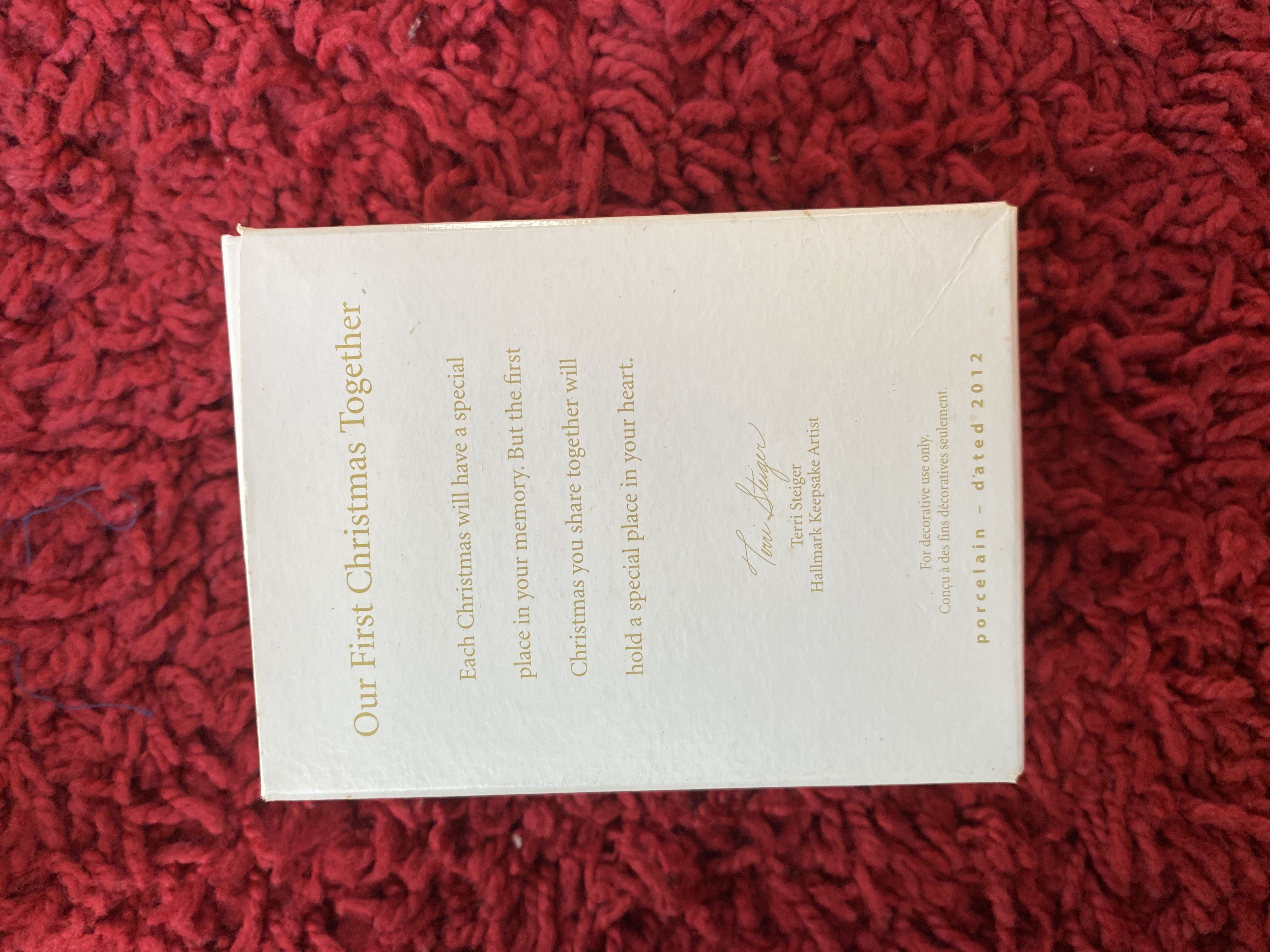 Our First Christmas Together  - Hallmark Keepsake Ornament (1st Christmas Together) ornament collectible [Barcode 795902246334] - Main Image 2