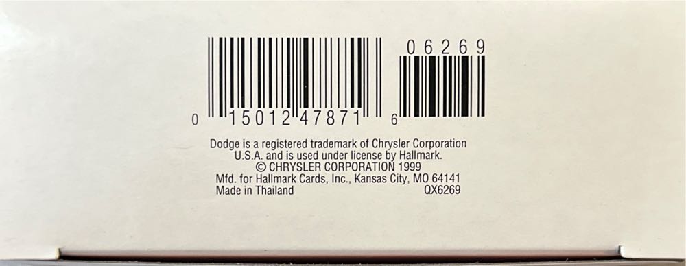 #5 1957 Dodge Sweptside D100 - All-American Trucks (Trucks) ornament collectible [Barcode 015012478716] - Main Image 3