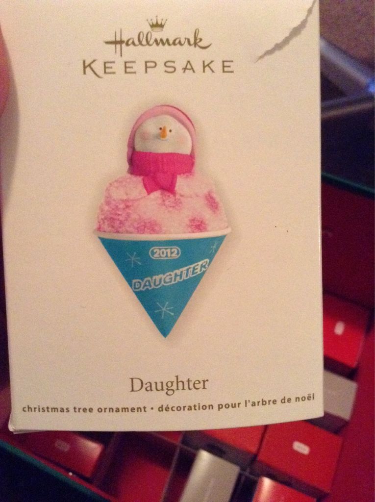 Daughter - Snowman On Snowcone 2012 - Family (Daughter) ornament collectible [Barcode 795902248772] - Main Image 1