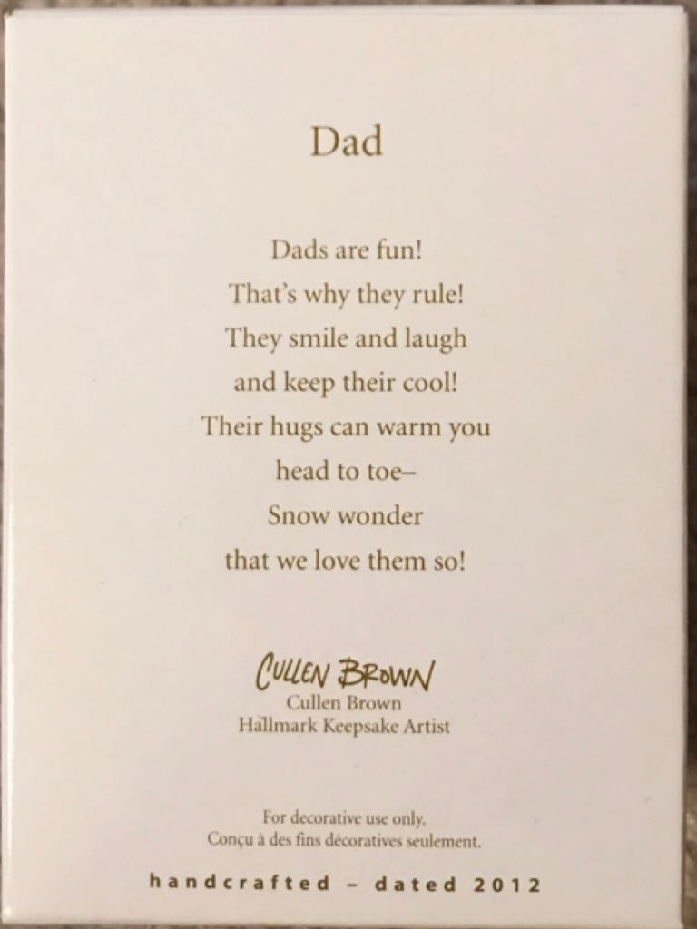 Dad - Family ornament collectible [Barcode 795902248796] - Main Image 2