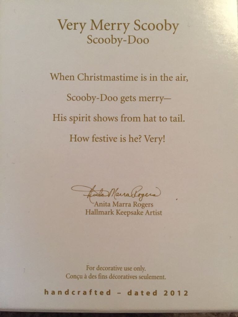 Very Merry Scooby - Scooby-Doo! (Scooby Doo) ornament collectible [Barcode 795902249731] - Main Image 2