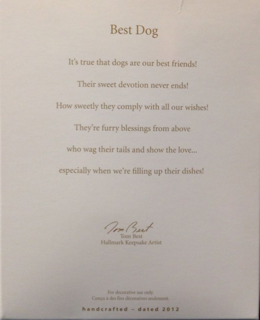 Best Dog - Daisy (Photo Holder) ornament collectible [Barcode 795902249922] - Main Image 2