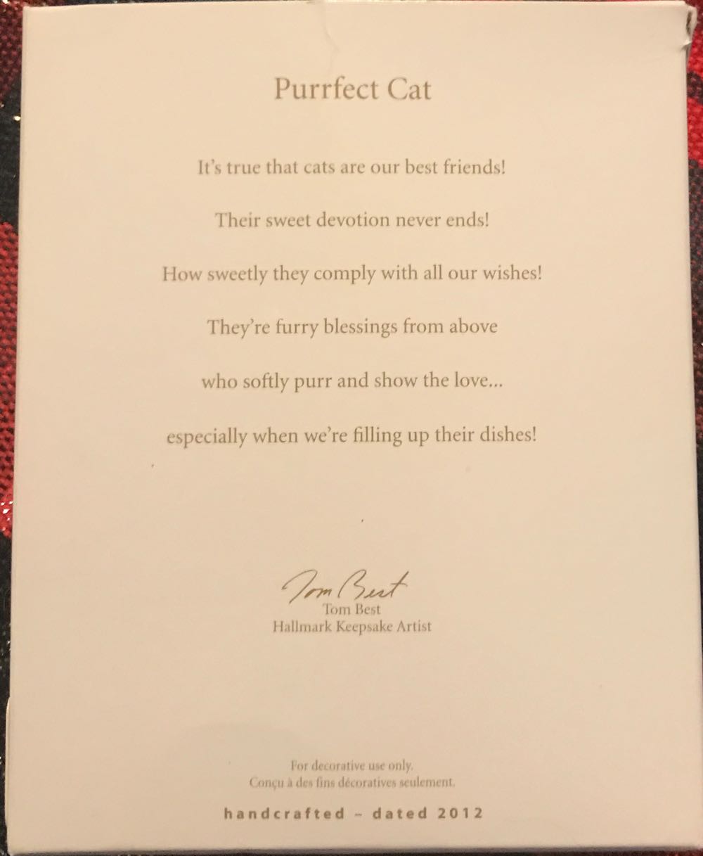 Purrfect Cat - Photo Holder (Cats) ornament collectible [Barcode 795902249939] - Main Image 2