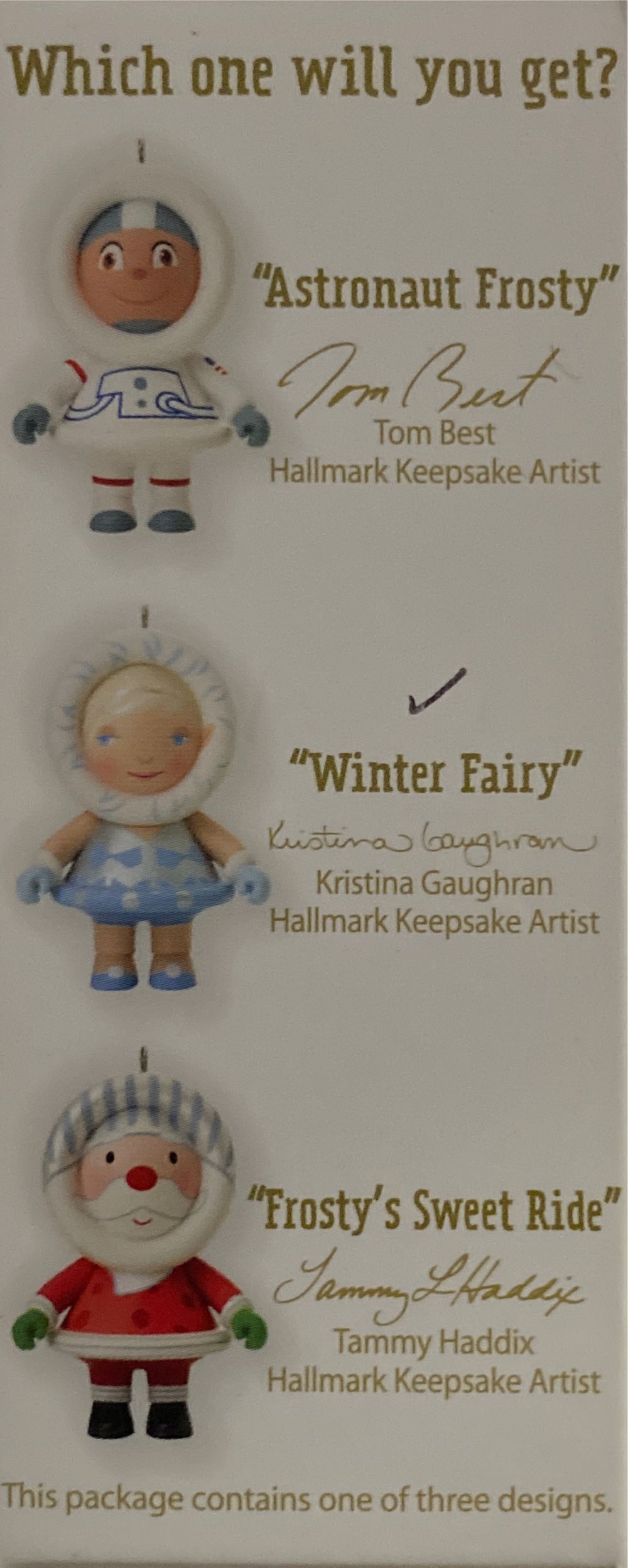 Frosty Mystery Ornament Astronaut Frosty Opened - Mystery Frosty Ornament (Mystery Ornament) ornament collectible [Barcode 795902250607] - Main Image 4