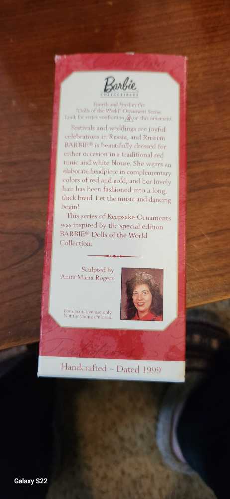Barbie Dolls Of The World: Russian #4 - Dolls Of The World (Barbie) ornament collectible [Barcode 015012478747] - Main Image 3