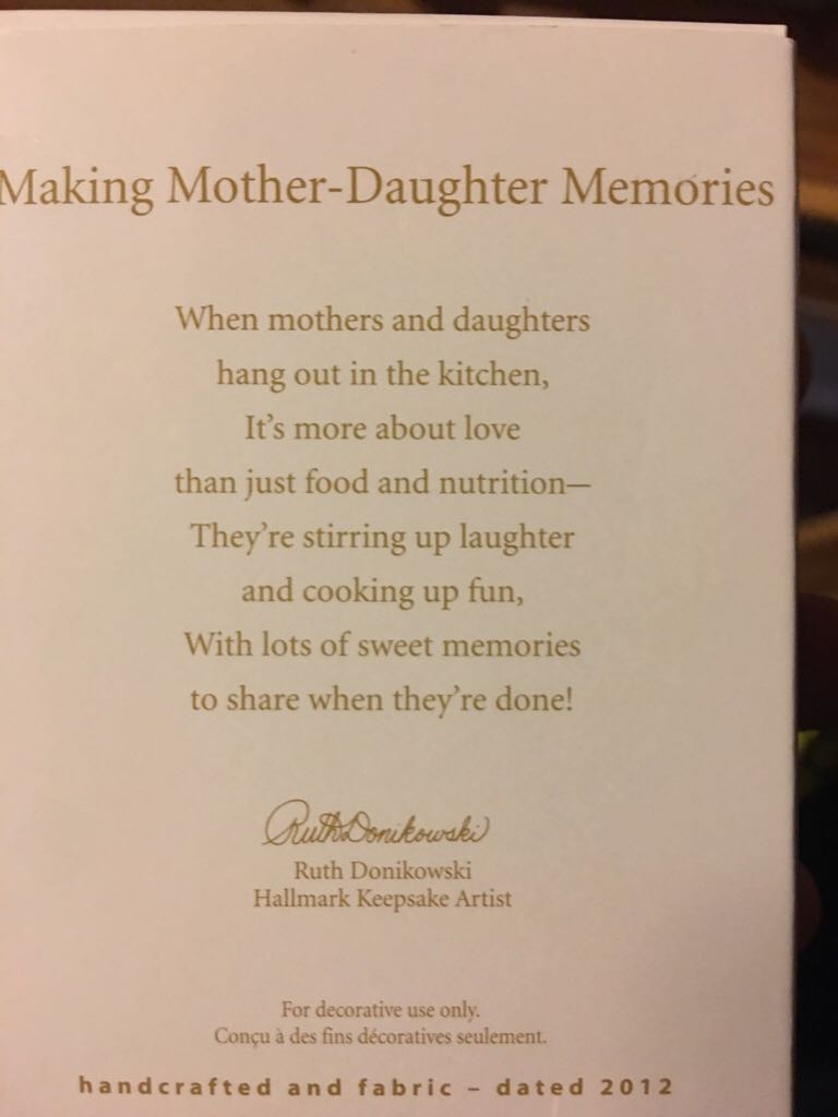 Apron - Making Mother Daughter Memories - - (Apron, Kitchen, Mother, Daughter, Food) ornament collectible [Barcode 795902255589] - Main Image 2