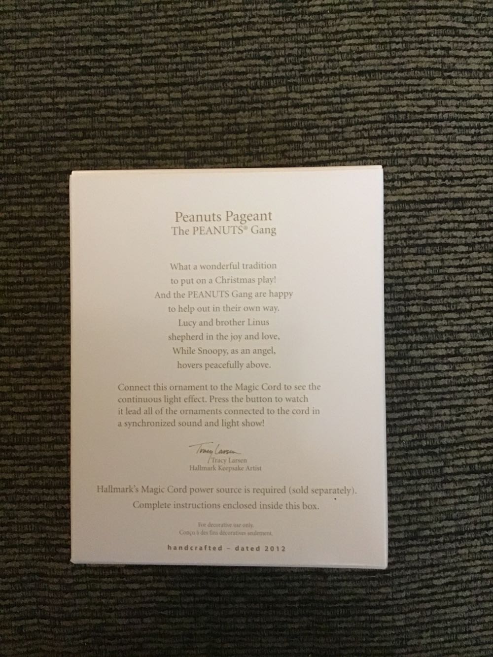 Peanuts Pagent - The Peanuts Gang (Peanuts) ornament collectible [Barcode 795902257170] - Main Image 2