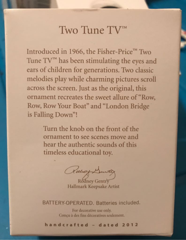 Two Tune Tv - Two Tune TV (Fisher-Price) ornament collectible [Barcode 795902258962] - Main Image 2