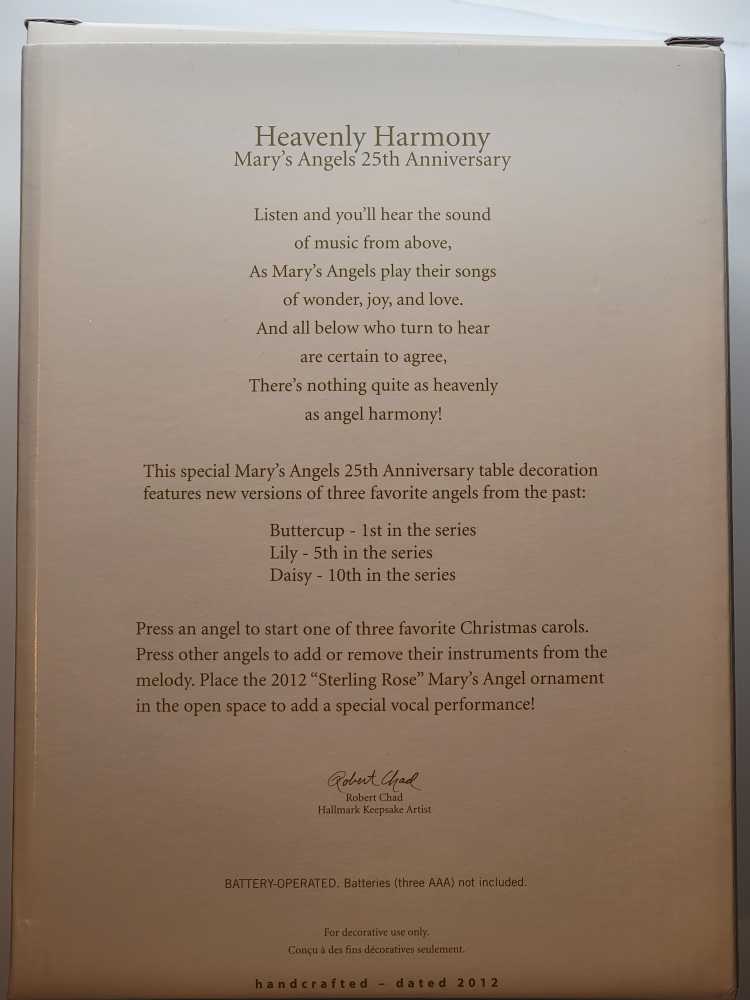 Heavenly Harmony - Mary’s Angels (Angel) ornament collectible [Barcode 795902259297] - Main Image 3