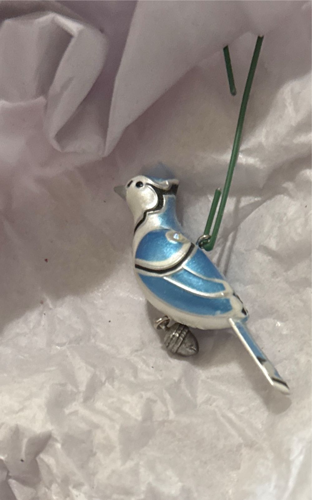 Blue Jay 2012 - Beauty Of Birds Miniature (Birds) ornament collectible [Barcode 795902259419] - Main Image 4
