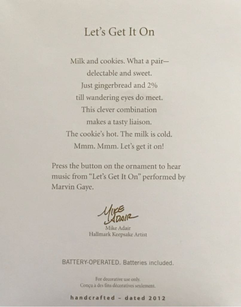 Let’s Get It On - Gingerbread (Cookie, Food, Gingerbread, Boy) ornament collectible [Barcode 795902259815] - Main Image 2