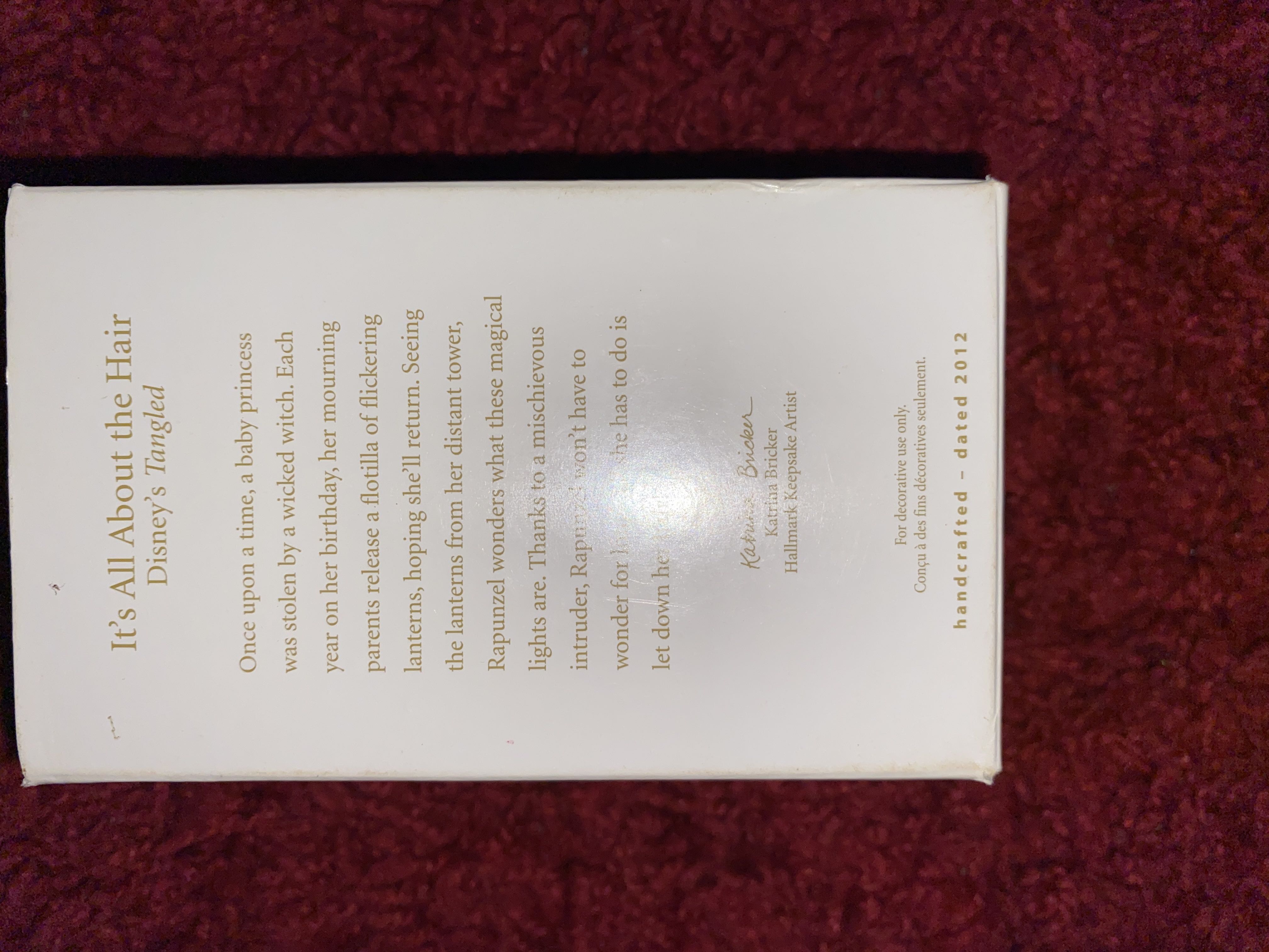 Disney:  Rapunzel: It’s All About The Hair - Tangled (Disney’s Tangled) ornament collectible [Barcode 795902261856] - Main Image 2