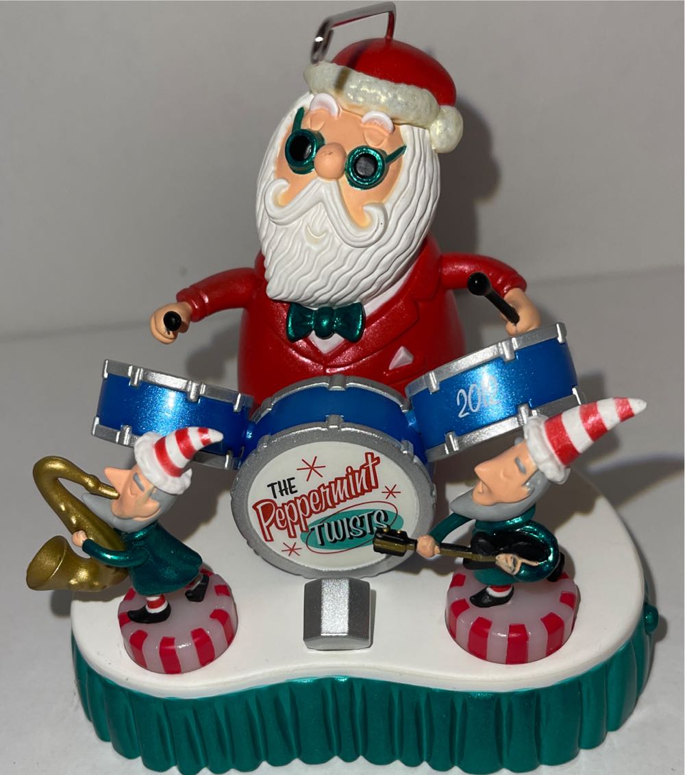 Rock The Halls!  (Santa) ornament collectible [Barcode 795902262679] - Main Image 3