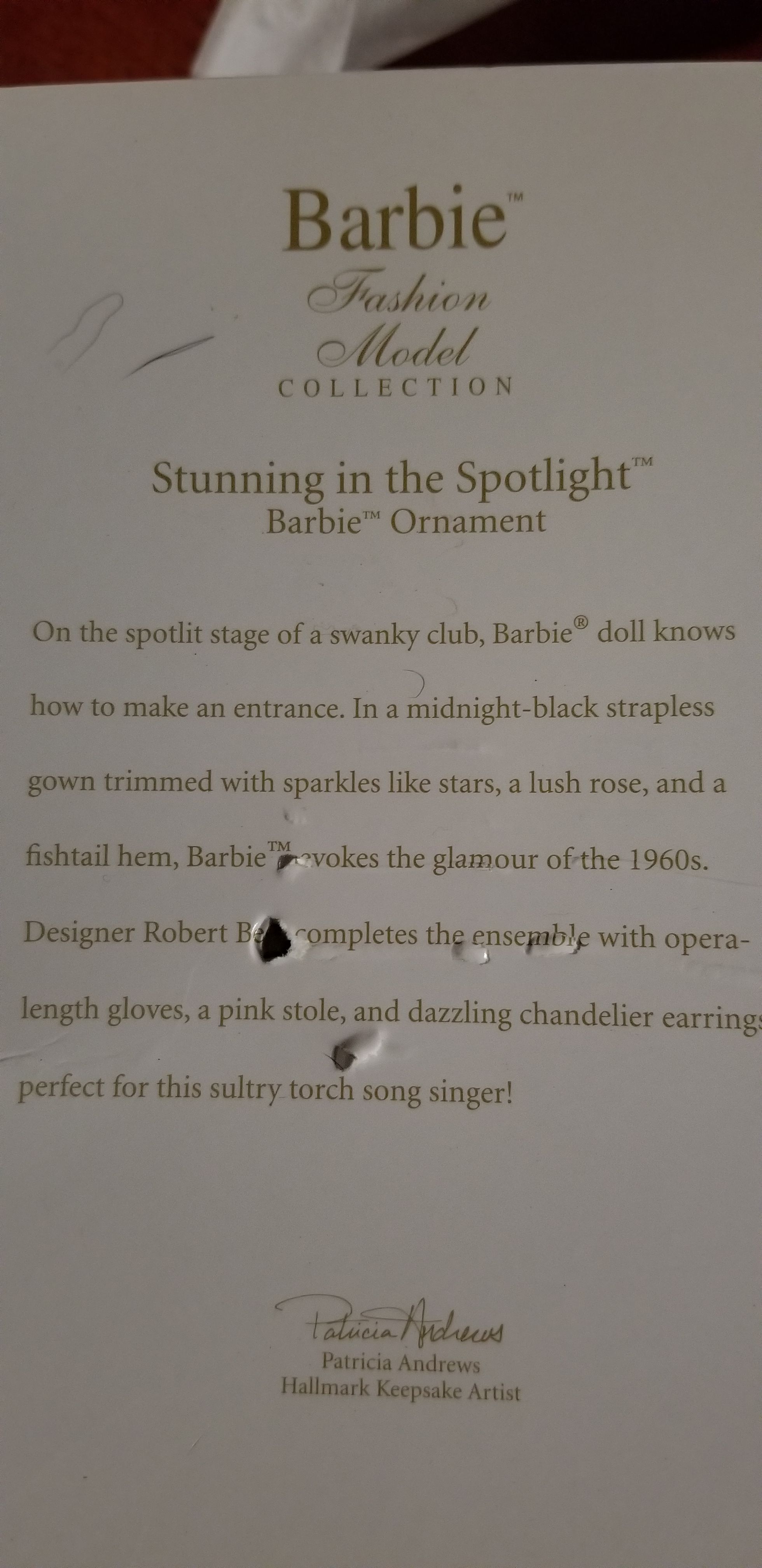 FMB Stunning in the Spotlight Barbie - Barbie Fashion Model Collection (Barbie) ornament collectible [Barcode 795902264246] - Main Image 2