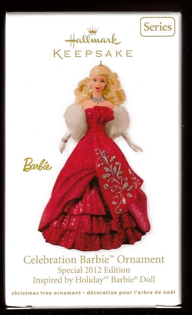 Barbie Celebration #13F 2012 - Celebration Barbie Ornament Series (Holiday Barbie) ornament collectible [Barcode 795902268121] - Main Image 4