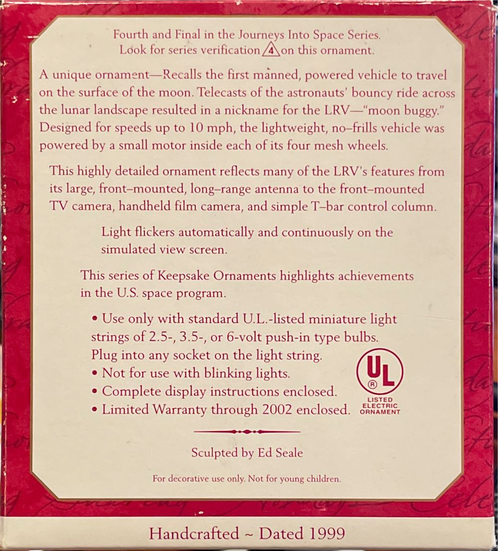 Lunar Rover Vehicle - Magic Plug-in (Journeys Into Space) ornament collectible [Barcode 015012479027] - Main Image 2