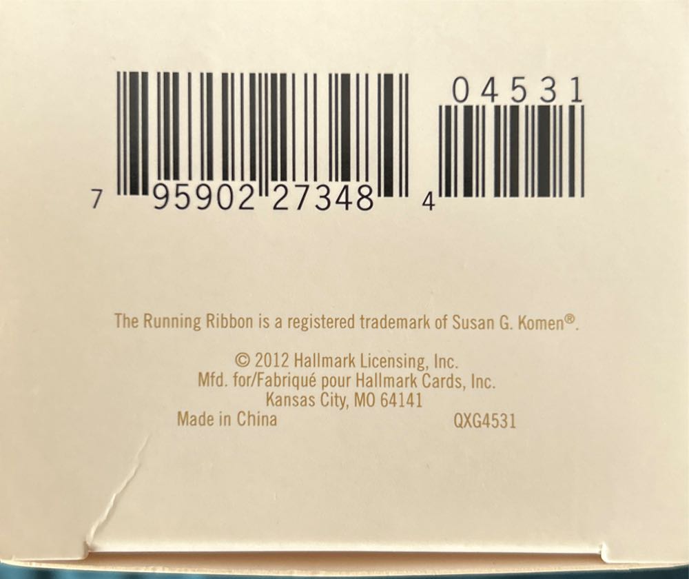 Angel Of Grace - Susan G. Komen (Keepsake) ornament collectible [Barcode 795902273484] - Main Image 3