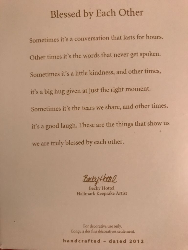 Blessed By Each Other  ornament collectible [Barcode 795902274221] - Main Image 2