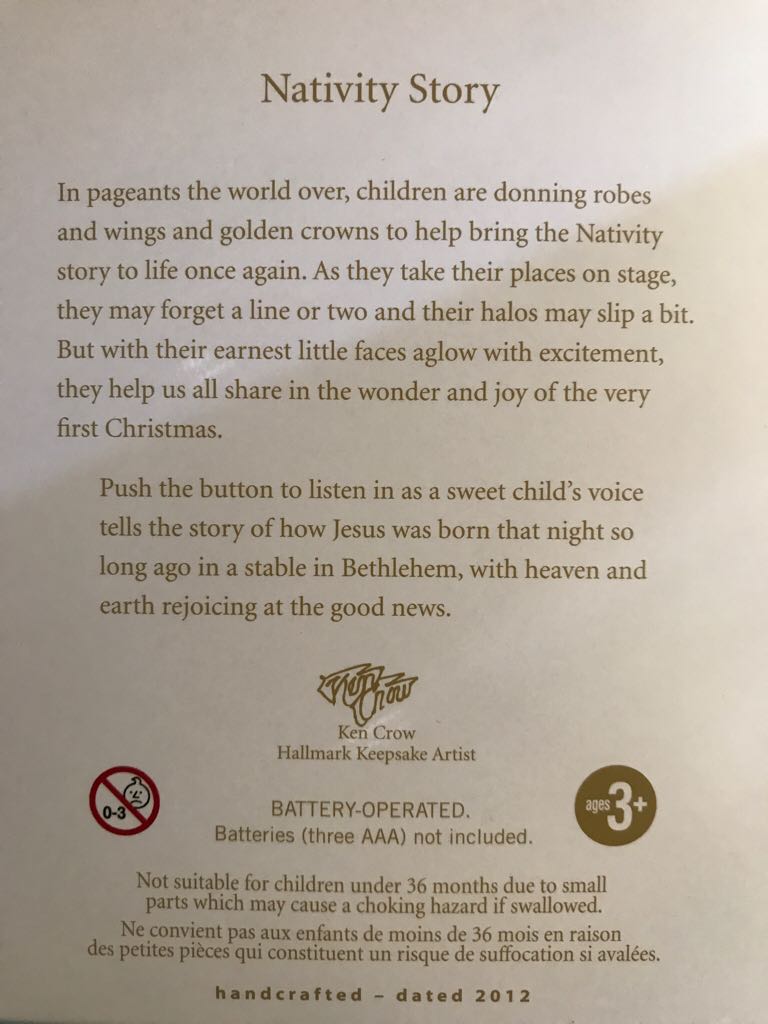 Nativity Story - Magic (Magic Light And Sound) ornament collectible [Barcode 795902275235] - Main Image 2