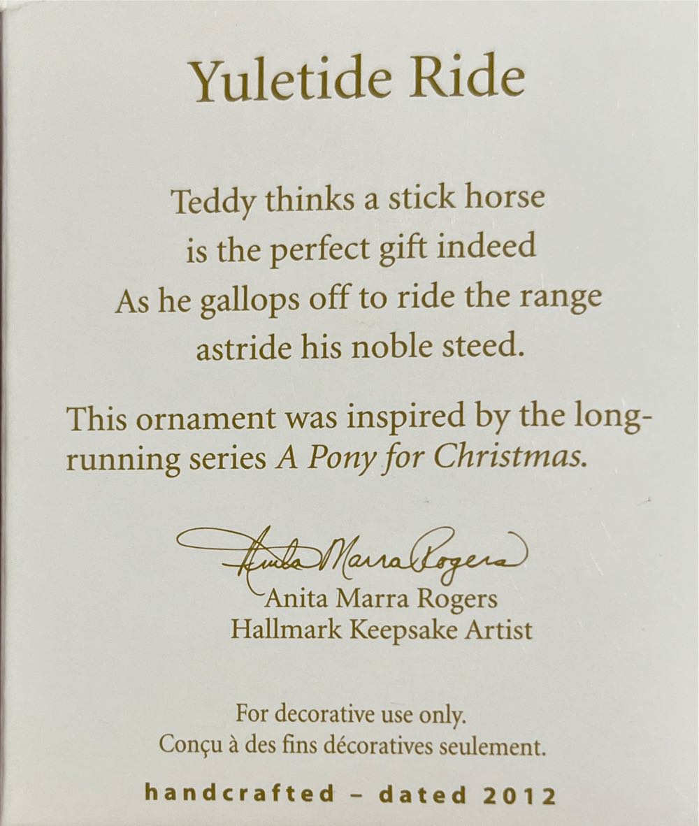 Miniature Yuletide Ride - Miniature Ornaments (Miniatures) ornament collectible [Barcode 795902277536] - Main Image 2