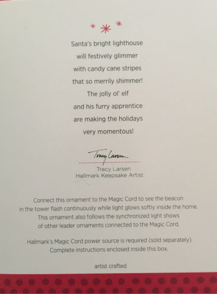 Holiday Lighthouse #2 - Holiday Lighthouse Series (Lighthouse) ornament collectible [Barcode 795902312626] - Main Image 2