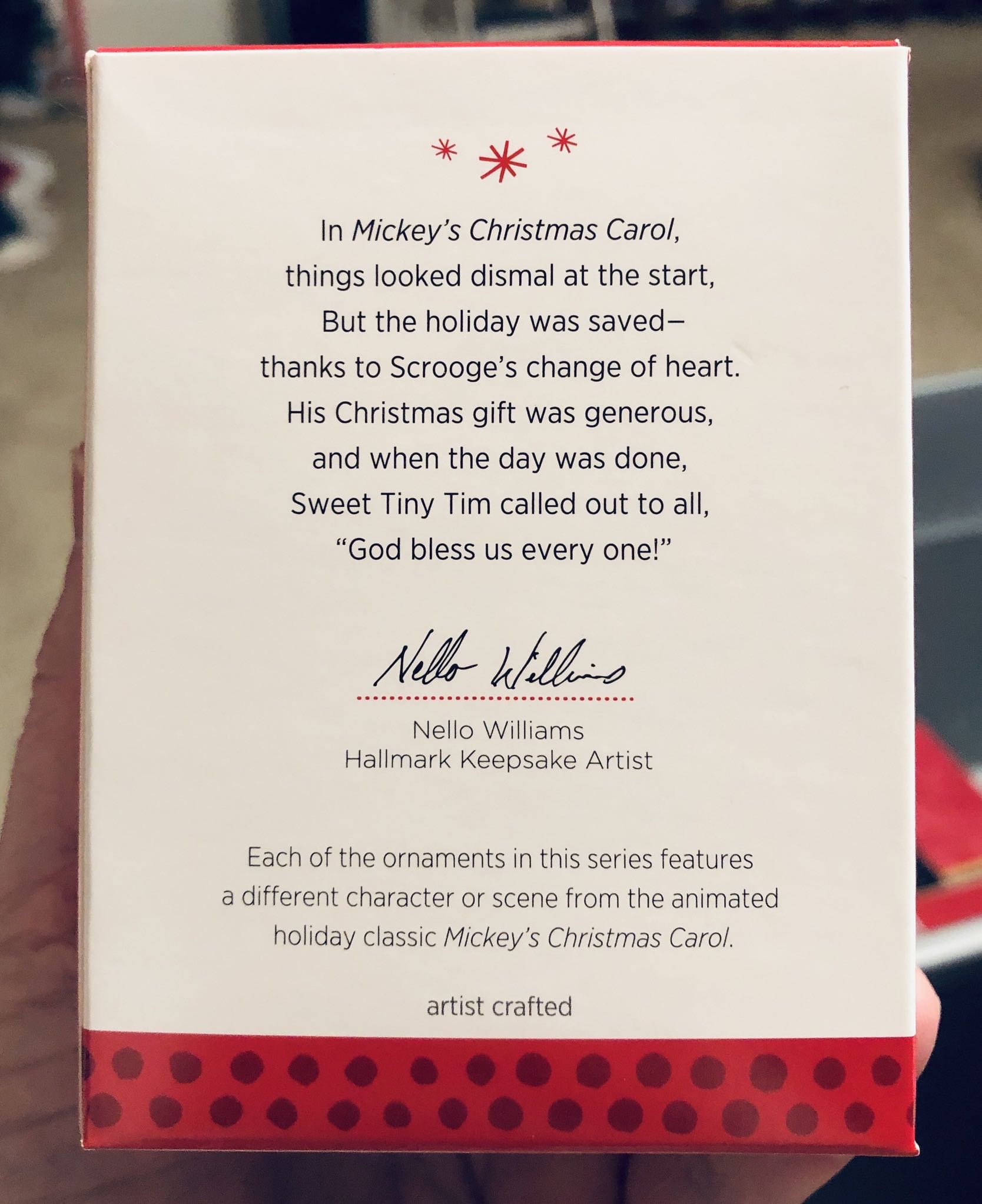 Bob Cratchit And Tiny Tim - 5th And Final (Mickey’s Christmas Carol) ornament collectible [Barcode 795902312671] - Main Image 4