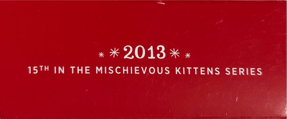 Mischievous Kittens #15 2013 - Mischievous Kittens (Collector’s Series) ornament collectible [Barcode 795902312718] - Main Image 3