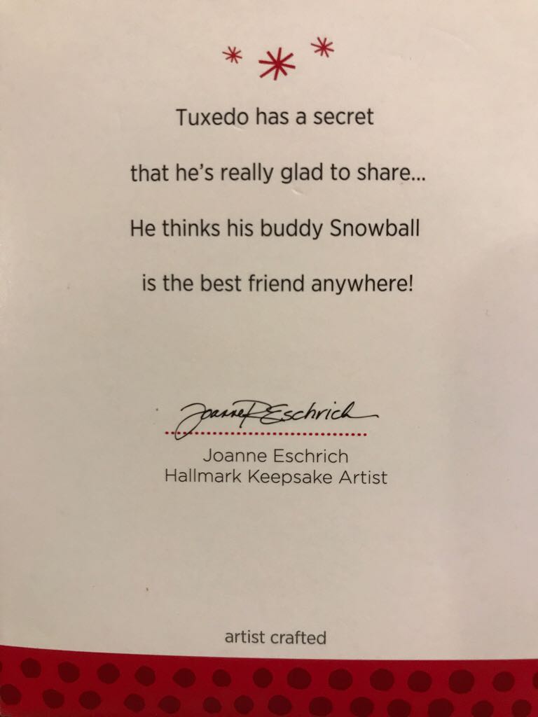 Snowball And Tuxedo #13 Sharing A Secret - Snowball And Tuxedo (Polar Bear and Penguin) ornament collectible [Barcode 795902312732] - Main Image 2