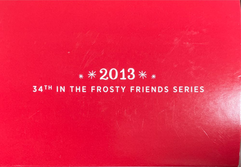 Frosty Friends #34 🐶 - Frosty Friends (34th In Series) ornament collectible [Barcode 795902312749] - Main Image 4