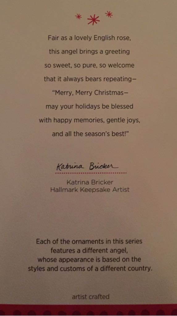 Angels Around The World - 3 - England - Angels Around The World (Angels) ornament collectible [Barcode 795902312763] - Main Image 2