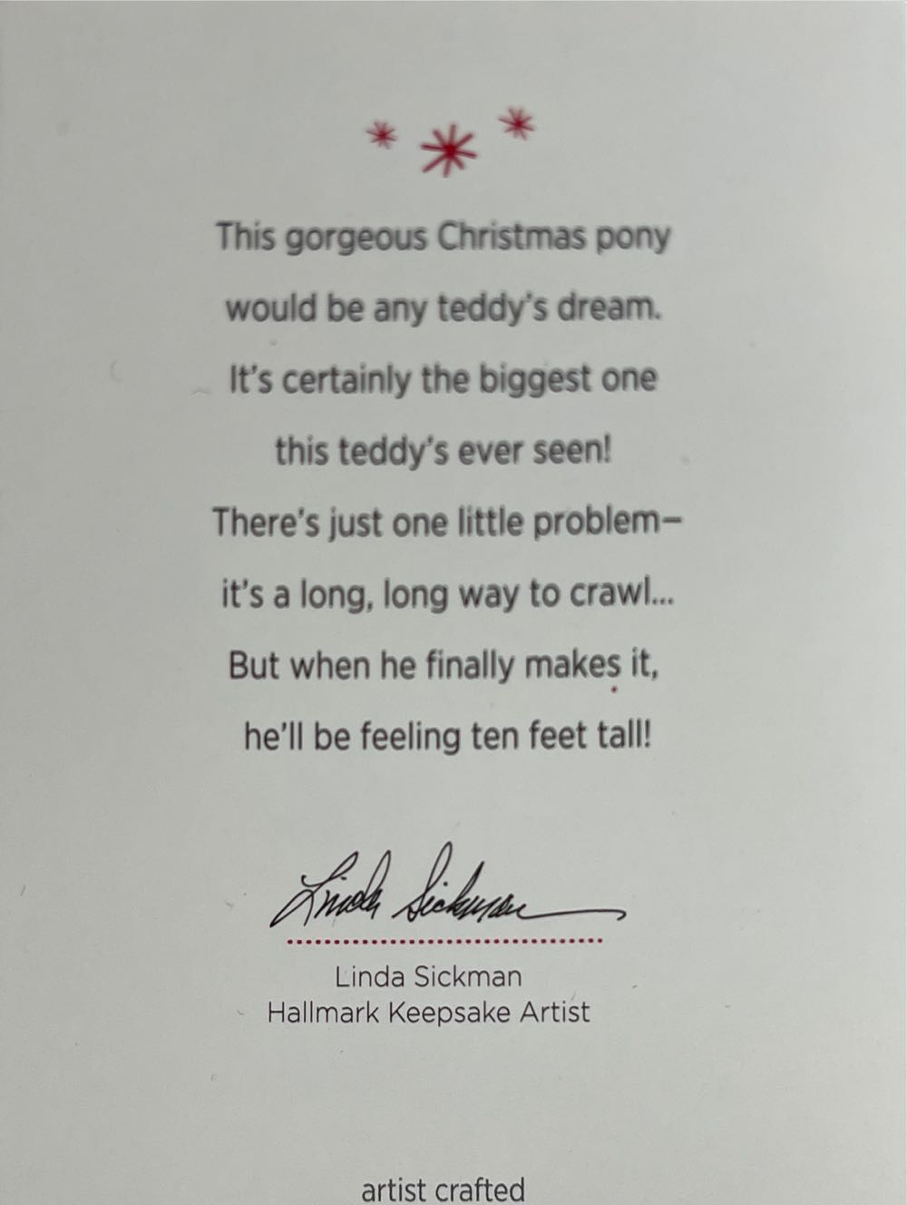 A Pony For Christmas #16 (2013) - A Pony For Christmas (Horse) ornament collectible [Barcode 795902312855] - Main Image 4