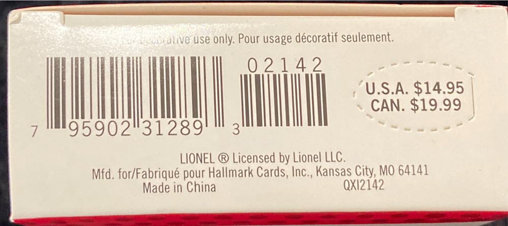 Lionel 1130T Tender - Lionel Train Series (Trains) ornament collectible [Barcode 795902312893] - Main Image 3