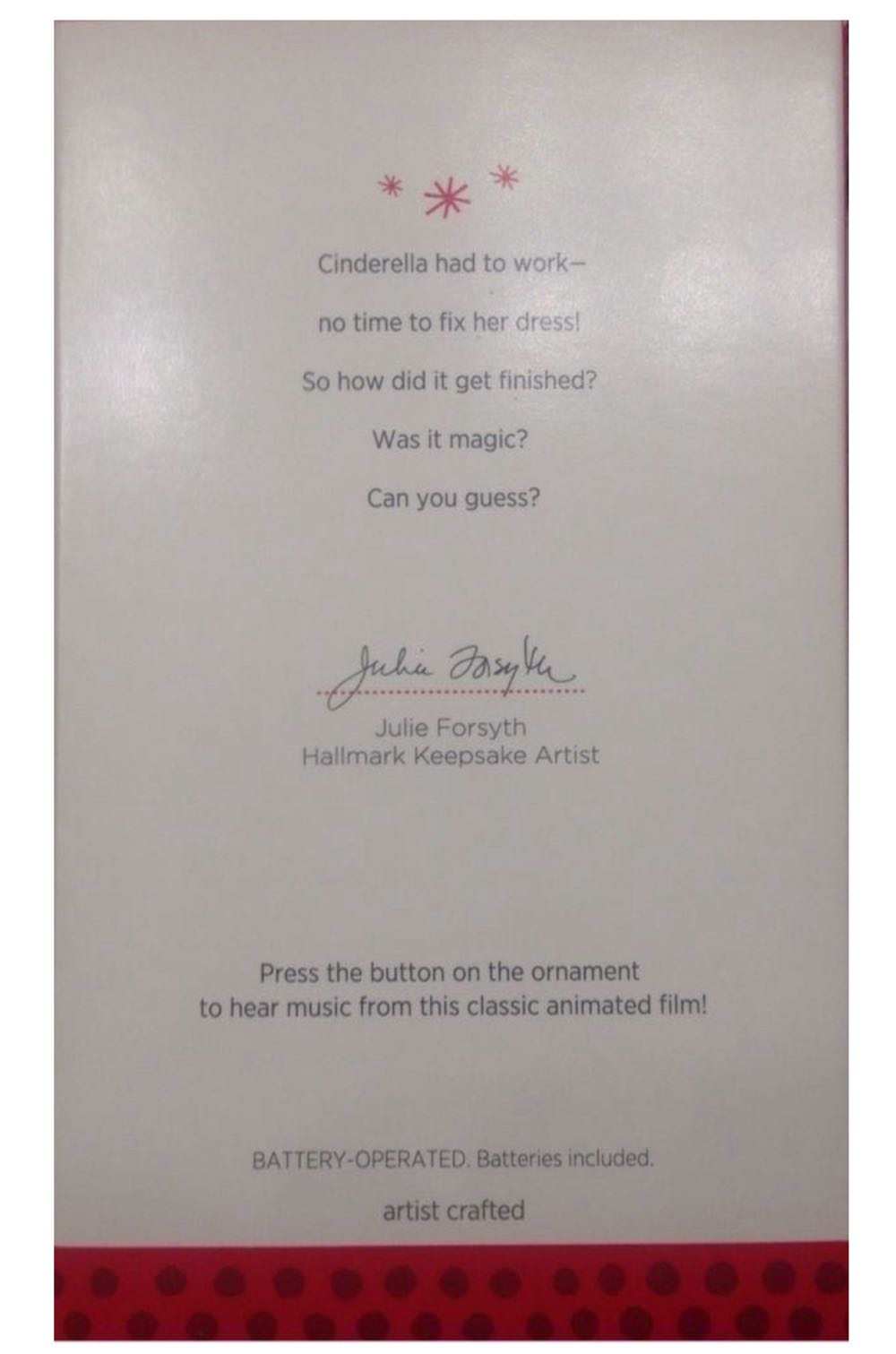 Disney Cinderella Cinderelly! Cinderelly! - Cinderella (Disney Cinderella) ornament collectible [Barcode 795902313449] - Main Image 4