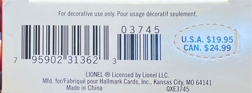 2037 Steam Locomotive - Lionel Train Series (Trains) ornament collectible [Barcode 795902313623] - Main Image 3