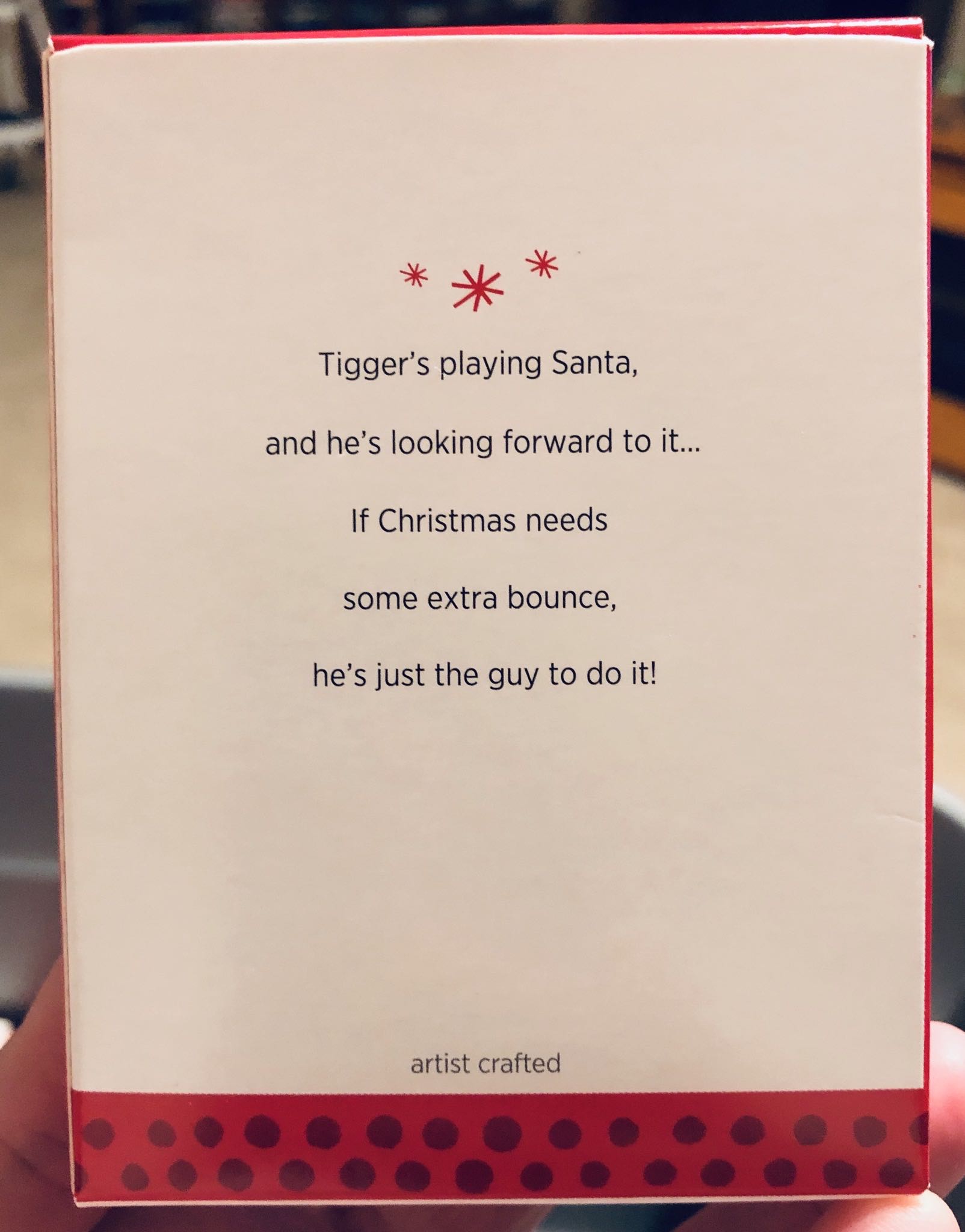 Winnie The Pooh - A Bounci-ful Christmas - Tigger - Winnie the Pooh (Disney’s Tigger) ornament collectible [Barcode 795902317058] - Main Image 3