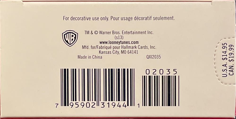 Merry Christmas, Earthlings! - Looney Tunes (Shaun) ornament collectible [Barcode 795902319441] - Main Image 3