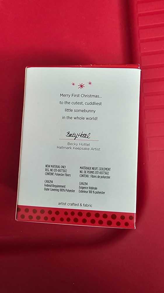 Somebunny New To Love - Babys First Christmas (Baby’s 1st Christmas) ornament collectible [Barcode 795902324513] - Main Image 2